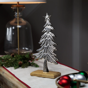 Luxurious Silver Metal Handmade Hand Painted Personalized Modern Christmas <b>Tree</b> <b>Ornaments</b> New Design Holiday Decorations - Product Image 1