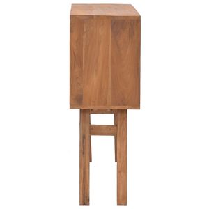 Tavolo Console in Legno di Teak Naturale Massiccio, Dimensioni Standard - Product Image 4