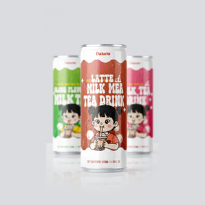 Thé au lait Datafa saveur Oolong 500ml en canette, le plus vendu, fabriqué au Vietnam, emballage personnalisé OEM, boisson sucrée, meilleur prix - Product Image 4