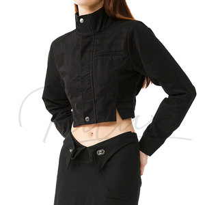 Vestes courtes à fermeture éclair intégrale de haute qualité pour femmes, légères, respirantes, décontractées, nouveau design, veste bomber pour femmes - Product Image 2