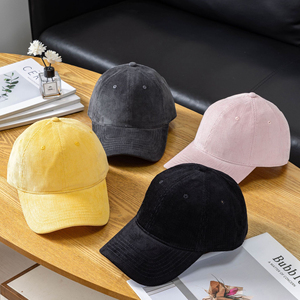 Gorras de béisbol tipo camionero ajustables de pana deportivas, personalizadas, cálidas e informales al por mayor - Product Image 5