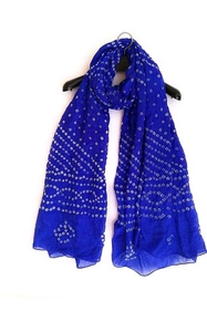 Fancy <b>Art</b> Silk Dupatta with Designer Border Indian Ethnic Wear - Product Image 2