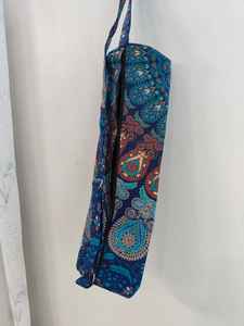 Bolsa de Yoga Étnica con Mandala Hecha a Mano, con Correas Ajustables, Cierre de Cremallera, Tela de Algodón - Marca CLASSIC ART & CRAFT Rajasthan - Product Image 3