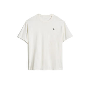 Camiseta Oversize Personalizada de Streetwear para Hombre, Cuello Redondo, Algodón Pesado 100%, Logotipo Minimalista Bordado, Producción OEM ODM - Product Image 2