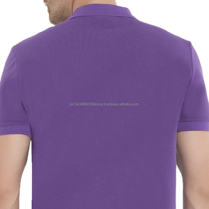 Chemises polo pour hommes en coton brodé avec logo personnalisé, extensibles, à séchage rapide, respirantes, décontractées, unies, pour hommes - Product Image 6