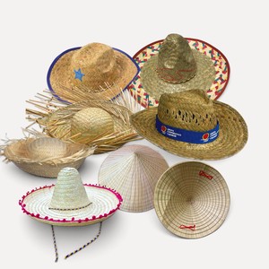Factory Export Straw <b>Hat</b> All Designs Panama/Cowboy/Mexican/Boater/Hawaii/Pava Straw <b>Hat</b> Custom Logo <b>Band</b> Sombreros Vietnam - Product Image 1