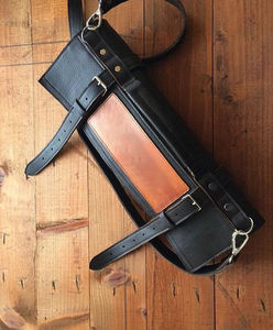 Real <b>Leather</b> <b>Tool</b> <b>Pouch</b> Genuine <b>Leather</b> Roll up <b>Pouch</b> Foldable Case Multi-purpose Classic Knife Roll <b>Tool</b> Bag LKR-0270 - Product Image 1