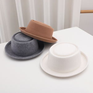 Classic Western Cowboy Short Brim <b>Hat</b> for Men and Women Vintage Ranch Rodeo Outdoor Fashion Felt Style Cap - Product Image 2