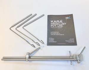 Retractor de hígado Kara Mediclust Nathanson, instrumento rígido especializado utilizado en cirugías laparoscópicas de tracto gastrointestinal superior. - Product Image 1