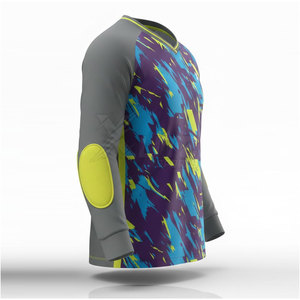 Maillot de gardien de but de football à manches longues, coupe confortable, grande taille, respirant, anti-humidité, uniforme sportif adapté à l'entraînement - Product Image 6
