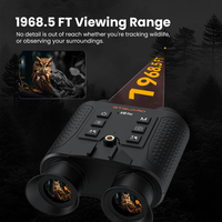 Бинокль ночного видения OEM/ODM GTGUARD V6 PRO с видео 4K и лазерным дальномером 600 м (точность ±1 м) для охоты и активного отдыха