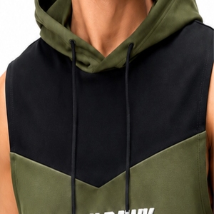 <b>Men's</b> Hooded <b>Tank</b> <b>Top</b> Premium Fabric Hooded Design Sleeveless Style Gym Ready Athletic Fit Soft Fabric Breathable Wear <b>For</b> <b>Men</b> - Product Image 4