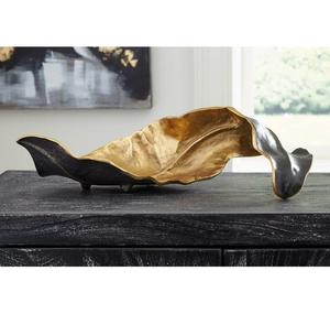 Aluminum high quality Leaf Sculpture Handmade Contemporary Tabletop <b>Decor</b> Irregular Shape Foliage Design Living Room <b>Decor</b> - Product Image 1