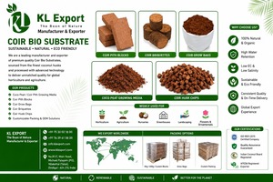 Bloc de fibre de coco 5 kg pour culture de plantes, haute rétention d'eau, écologique, biodégradable, pH acide, léger, prêt à l'emploi - Product Image 3