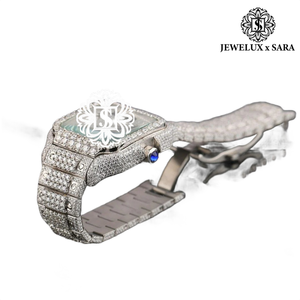 Premium Quality Luxury Fully White Iced Out <b>Diamond</b> <b>Watch</b> for Gifts Celebrations and Special Occasions Available for Best Price - Product Image 4