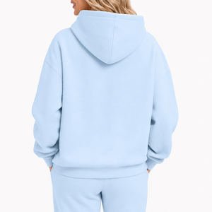 Sudadera con Capucha Oversize para Mujer de Marca Privada, Estampado Personalizado, Hombros Caídos, Forro Polar de Algodón, Proveedor Mayorista - Product Image 4