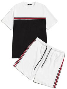 Collection pour hommes 2022 du Bangladesh Logo personnalisé Ensemble d'été deux pièces-T-shirt décontracté à col rond en tricot Édition limitée courte - Product Image 4