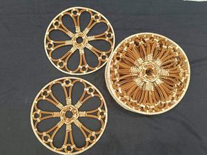 Luxury Scalloped Rattan Placemats Handmade Woven Wicker Charger Plates Circular Pattern Ninh Binh for Wedding Party Dining Table - Product Image 2