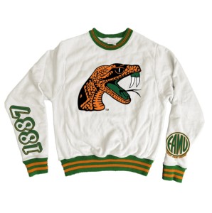 Sudadera de Cuello Redondo con Capucha de Felpa 100% Algodón de la Universidad Agrónoma y Mecánica de Florida (FAMU), Bordada, Otoño Invierno, Logotipo Personalizado - Product Image 1