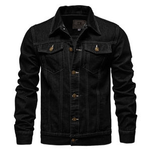 Veste en jean bleu vintage pour homme, veste en denim classique, veste en denim décontractée, streetwear, fournisseur OEM ODM - Product Image 5