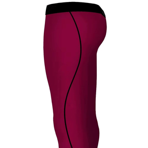 High Waist Full Length Seamless Compression Leggings Solid Color Four-Way Stretch Spandex Polyester Yoga Wear For <b>Women</b> - Product Image 3