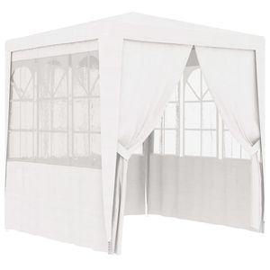 Carpa para Fiestas de Polietileno Blanco Resistente al Agua de 6.6 x 6.6 pies para Bodas y Eventos - Product Image 2