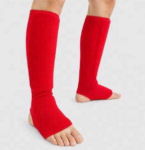 HAWK SPORTS INDUSTRIES Red Cotton Cloth <b>Leg</b> <b>Warmers</b> Pull Lightweight Keep Warm Function Adult Kickboxing Basic Protection Daily - Product Image 5