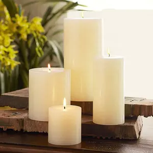 婚礼、宗教活动和家居装饰的热门设计最小外观最热的蜡烛颜色