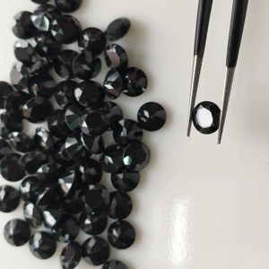สปิเนลสีดำธรรมชาติ 7 มม. ทรงกลมเจียระไนแบบบริลเลียนท์ คุณภาพดีที่สุด พลอยหลวม รีดดิ้งเมาน์เทน เจมส์ รับรองคุณภาพสำหรับทำเครื่องประดับ - Product Image 3