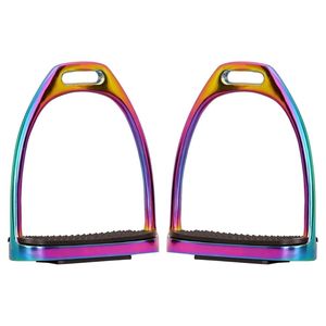 Étriers d'équitation Tuyau de selle Étrier de sécurité Acier inoxydable Protection d'équitation anglaise Selle Genou Cheville Soulagement de la douleur - Product Image 4