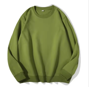 Oversized Heavyweight Crew Neck Hoodie Men Polyester/Cotton Blend <b>Thick</b> <b>Fleece</b> Streetwear Digital Printing Lined Sweatshirt - Product Image 5