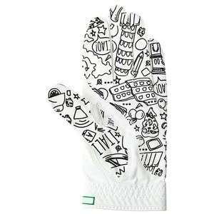 Guantes de Golf Transpirables de Piel de Cabretta Blanca con Diseño de la Bandera Italiana Dibujado a Mano, para Mano Derecha, Cierre de Gancho y Bucle Antideslizante, Unisex - Product Image 4