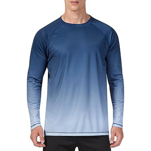 <b>Men's</b> Long Sleeve <b>Compression</b> Rash Guard <b>Shirt</b> with UPF50+ Breathable Fabric <b>for</b> Outdoor Activities - Product Image 1