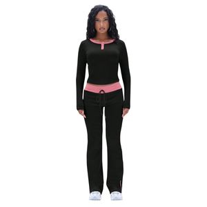 Haut court en maille gaufrée slim fit pour femme, 100 % coton, tricot gaufré écologique et durable, manches longues - Product Image 5