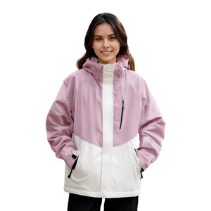 Chaqueta Cortavientos con Capucha para Mujer, Venta al por Mayor, Manga Larga, Cierre de Cremallera, Impermeable, Transpirable, Resistente al Viento, Tejido de Poliéster, Otoño - Product Image 1