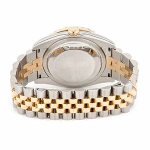 Reloj de Lujo con Incrustaciones de Moissanita, Cuarzo, Dos Tonos, Oro Rosa, 40 mm, Esfera de Cristal de Zafiro, Diamantes, Estilo Hip Hop - Product Image 4