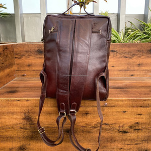 Vente en gros de sacs d'école en cuir pleine fleur pour ordinateur portable sac à dos de voyage en cuir véritable pour hommes et femmes sac à dos pour étudiants - Product Image 5