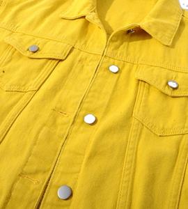 Chaqueta Vaquera Casual de Mezclilla para Mujer, Estilo Vintage, Lavado Medio, Corte Holgado, con Bolsillos Delanteros, Ropa Urbana para Mujer 2026 - Product Image 2