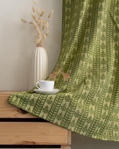 Ensemble de rideaux de porte en coton pur, à motifs rayés, design indien personnalisé, imprimé sur mesure pour la maison - Product Image 6