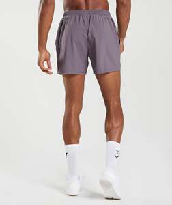 <b>Men's</b> Neon <b>Yellow</b> Breathable Eco-Friendly Polyester Knee-Length Quick Dry Running <b>Shorts</b> Elastic Waist Lightweight Sporty <b>Shorts</b> - Product Image 4