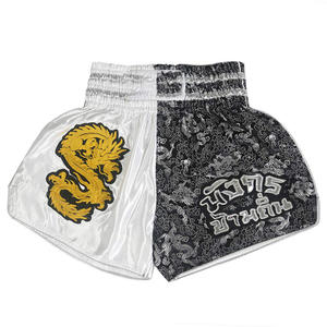 Pantalones Cortos de Boxeo Estilo Tailandés Personalizados, Pantalones Cortos de Muay Thai de Satén, Ropa de Entrenamiento Ligera, Servicio OEM - Product Image 1