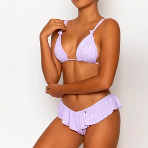 Maillot de bain sur mesure pour femme, taille adulte, vente directe d'usine, maillot de bain uni et bandeau assorti - Product Image 6