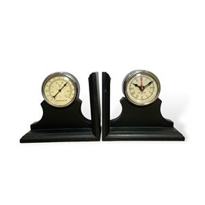 Homejoy2000 - Sujetalibros con Base de Madera y Termómetro BE13 - Product Image 1