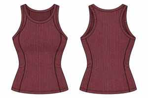 Bulk <b>Women's</b> Brown <b>Backless</b> Crop Quick Dry Tight-fitting Gym Sports Yoga tank <b>Top</b> for Custom logo - Product Image 2