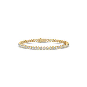 Luxeshine Jewellery 3.31Ct Lab Grown Diamond IGI Certified E Color 14K <b>Solid</b> <b>Gold</b> Round Brilliant Cut Bracelet Best quality - Product Image 6