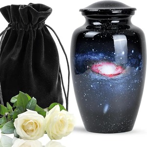 Hot Selling <b>Large</b> Aluminium Cremation <b>Urn</b> Beautiful Sunset Funeral <b>Urn</b> For Adult Ashes Purple Aluminium Men & Women <b>Urn</b> For Ashe - Product Image 2