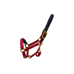Nylon patterned horse halter Brass hardware for <b>equestrian</b> Nylon halter with design <b>Equestrian</b> use nylon halter - Product Image 6