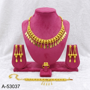 Elegant Gold Plated Snake Chain <b>Necklace</b> Set Cushion Cut Diamond Pendant Matching Earrings <b>Ring</b> Women Lab Created Stones - Product Image 2