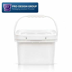 8L <b>Square</b> Food Grade <b>Plastic</b> Pail with Lid for Dried Fruit Packaging Snack Food Storage <b>Container</b> - Product Image 3