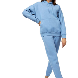 <b>Women</b> Half Zip <b>Hoodie</b> Sweatshirt With High Neck Collar <b>Soft</b> Knit Fabric Relaxed Fit Long Sleeve Top For Casual Fashion - Product Image 3
